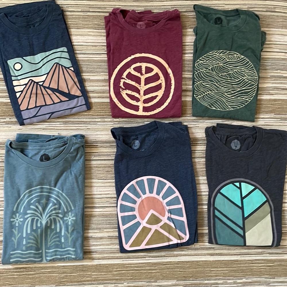 Bundle of 6 Wohven Men’s Tees - size large
